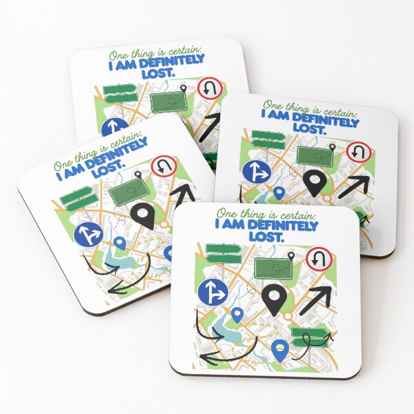 Item preview, Humor - I Am Definitely Lost designed and sold by Nene Bird Designs.