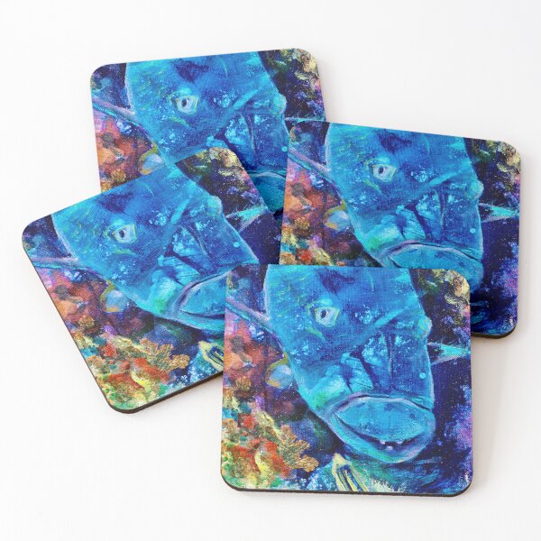 Item preview, Blue Groper Fish designed and sold by CoryAcornArt.