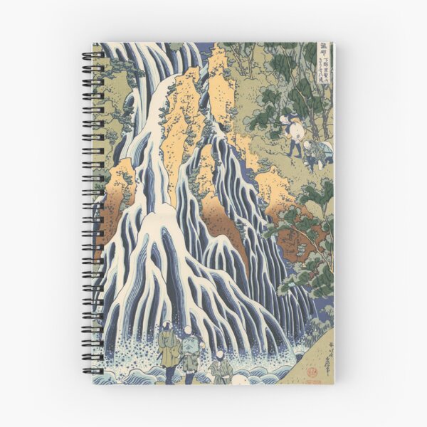 Item preview, Hokusai Kirifuri Waterfall at Mount Kurokami - Vintage Ukiyo-e Landscape designed and sold by vekotpu.