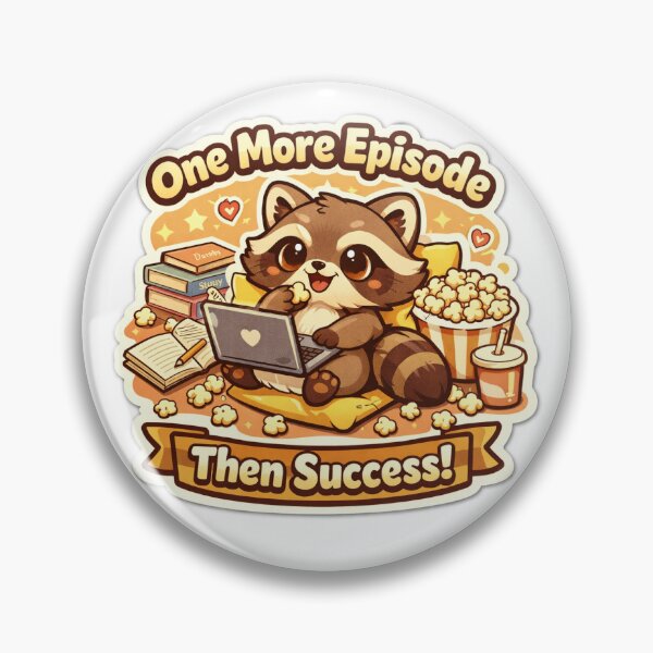 Item preview, Lazy Raccoon Sticker Kawaii Procrastination Meme Aesthetic for Students & Cozy Humor designed and sold by CutePrintCorner.