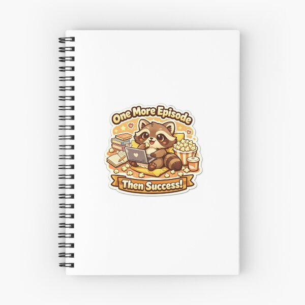 Item preview, Lazy Raccoon Sticker Kawaii Procrastination Meme Aesthetic for Students & Cozy Humor designed and sold by CutePrintCorner.