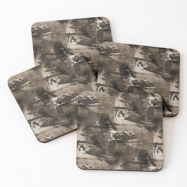 Item preview, Landscape Abstract in Monochromatic Dark Brown designed and sold by Artistestella.