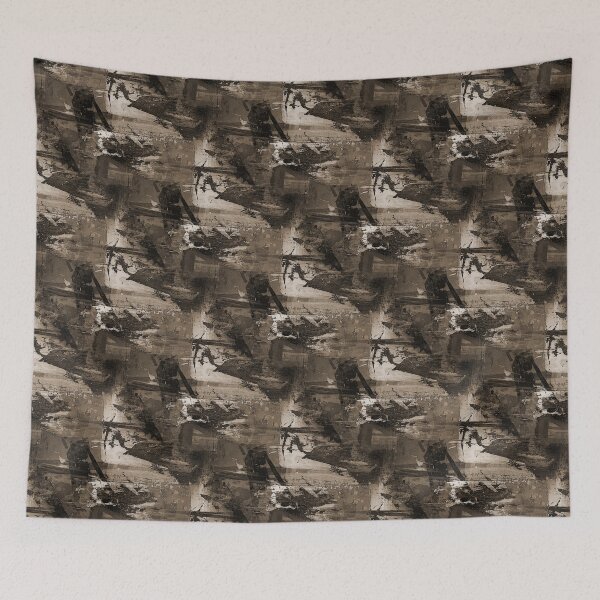 Item preview, Landscape Abstract in Monochromatic Dark Brown designed and sold by Artistestella.