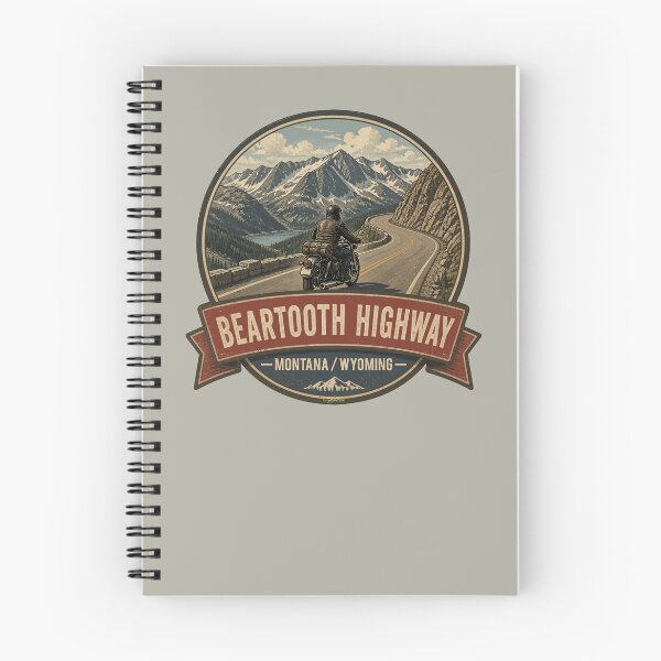 Item preview, Beartooth Highway US 212 Motorcycle Sticker & T-Shirt 06 designed and sold by OuterShellUK.