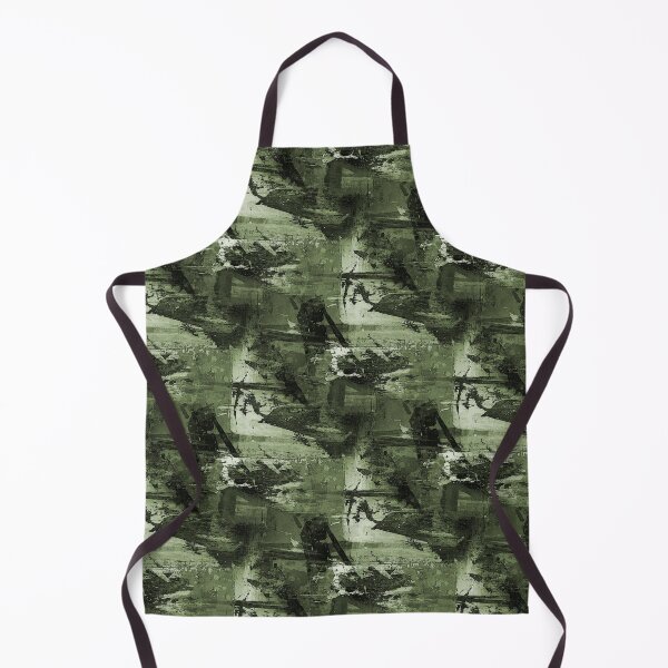 Item preview, Landscape Abstract in Monochromatic Dark Green designed and sold by Artistestella.