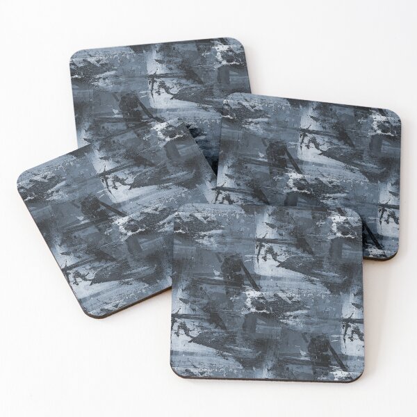 Item preview, Landscape Abstract in Monochromatic Dark Blue designed and sold by Artistestella.