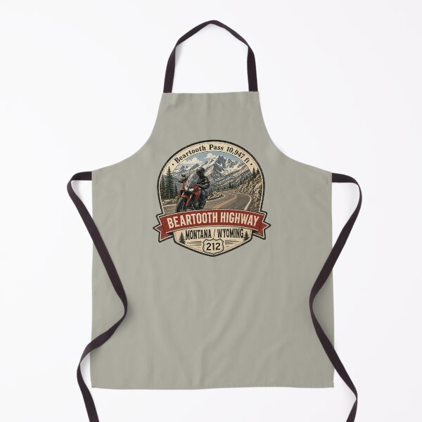 Item preview, Beartooth Highway US 212 Beartooth Pass Motorcycle Sticker & TShirt 08 designed and sold by OuterShellUK.