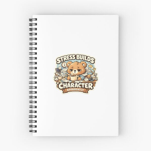 Item preview, Exhausted Bear Sticker Kawaii Burnout Meme Aesthetic for Workers & Stressed Students designed and sold by CutePrintCorner.