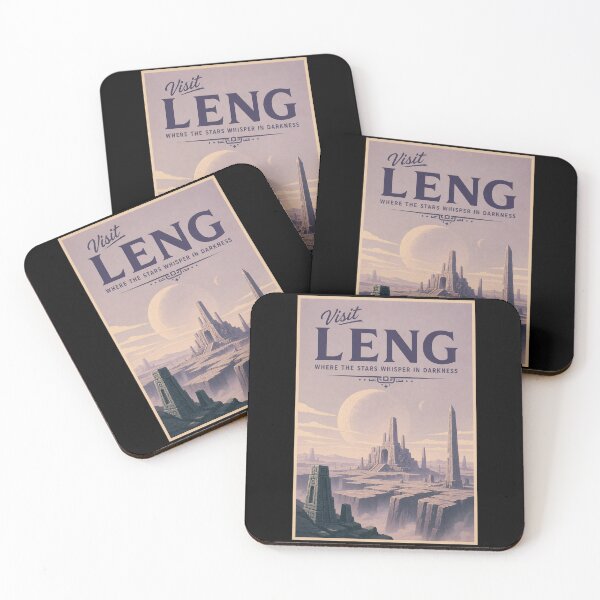Item preview, Visit Leng Vintage Travel Poster – Plateau of Dreams and Cosmic Ruins designed and sold by Extravanganzza.