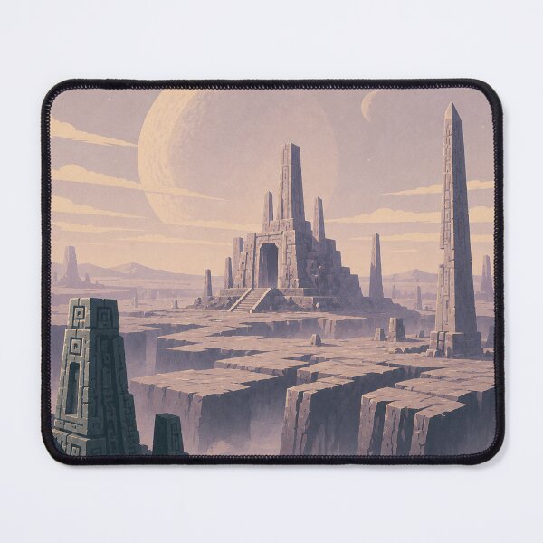 Item preview, Visit Leng Vintage Travel Poster – Plateau of Dreams and Cosmic Ruins designed and sold by Extravanganzza.