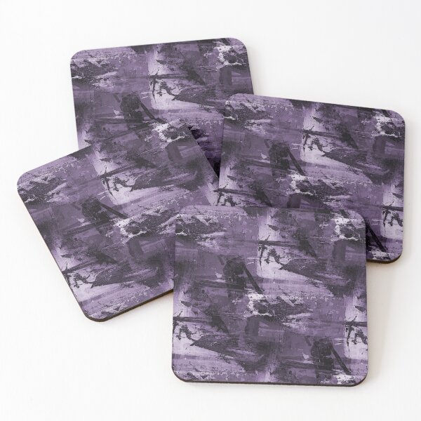 Item preview, Landscape Abstract in Monochromatic Dark Purple designed and sold by Artistestella.