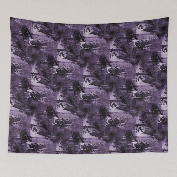 Item preview, Landscape Abstract in Monochromatic Dark Purple designed and sold by Artistestella.