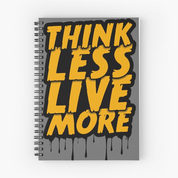 Item preview, Think less, live more - Typography, quote designed and sold by Art-spree.