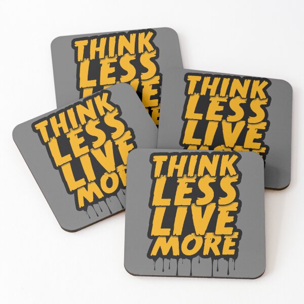 Item preview, Think less, live more - Typography, quote designed and sold by Art-spree.