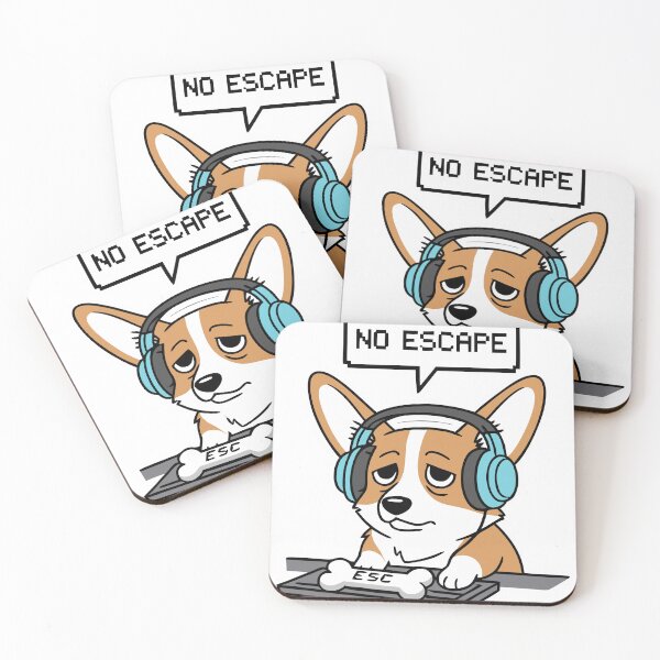 Item preview, No Escape Cartoon Burnout Corgi designed and sold by Crafft Nest.