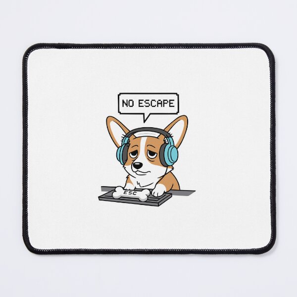 Item preview, No Escape Cartoon Burnout Corgi designed and sold by Crafft Nest.