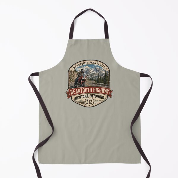Item preview, Beartooth Highway US 212 Beartooth Pass Motorcycle Sticker & TShirt 10 designed and sold by OuterShellUK.