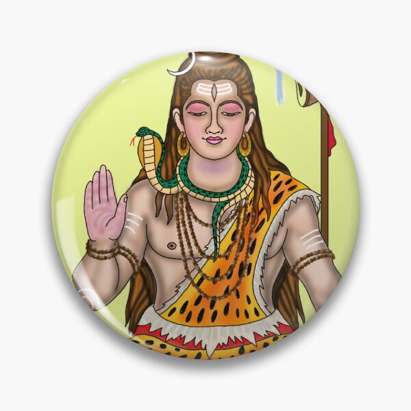 Item preview, Lord Shiva Digital Artwork | Powerful Mahadev Spiritual Illustration designed and sold by Harshit_Digital_Arts.