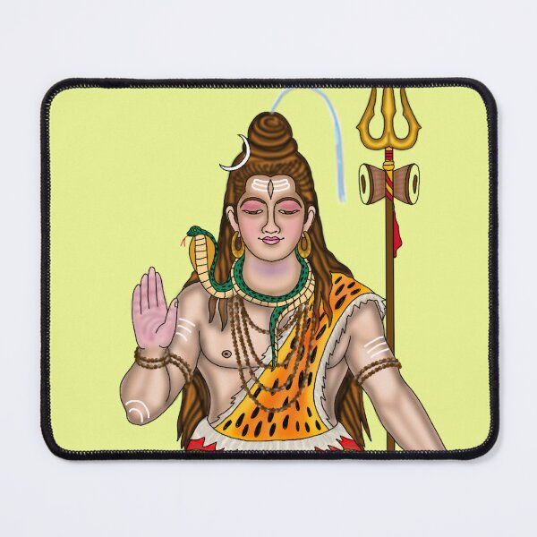Item preview, Lord Shiva Digital Artwork | Powerful Mahadev Spiritual Illustration designed and sold by Harshit_Digital_Arts.
