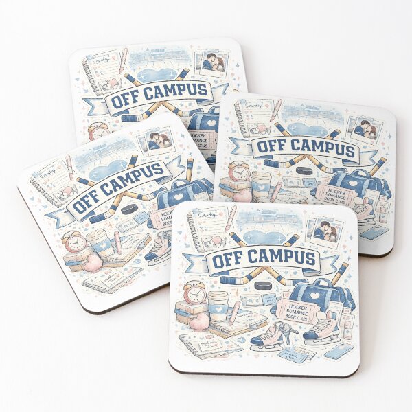 Item preview, Off Campus Hockey Romance Aesthetic Sticker Design designed and sold by LatestDesign95.
