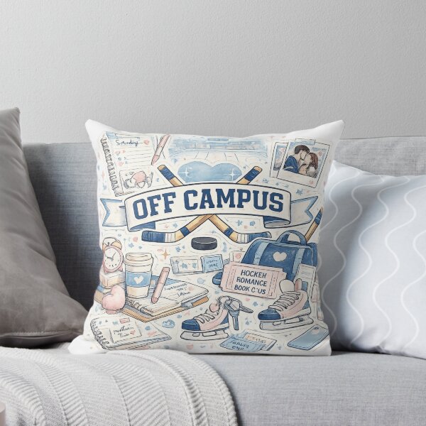 Item preview, Off Campus Hockey Romance Aesthetic Sticker Design designed and sold by LatestDesign95.