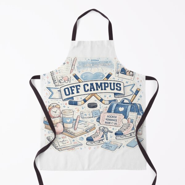 Item preview, Off Campus Hockey Romance Aesthetic Sticker Design designed and sold by LatestDesign95.