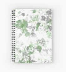 Digital art of flower pattern and wall texture mixed. Spiral Notebook