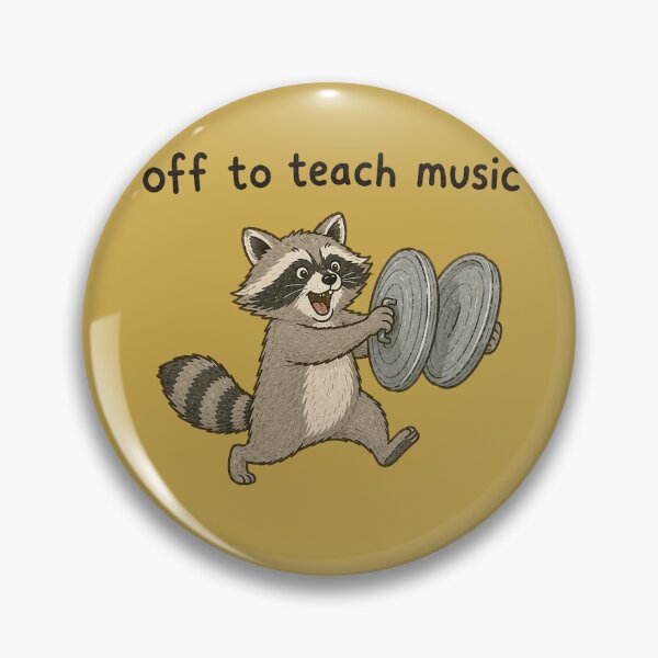 Item preview, Raccoon Trash Can Cymbals Off to Teach Music Funny Teacher designed and sold by bosamji.