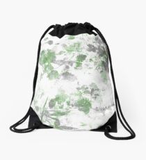 Digital art of flower pattern and wall texture mixed. Drawstring Bag