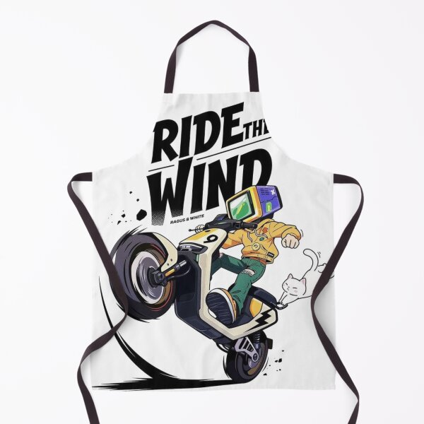 Item preview, Ride The Wind Retro Scooter Graphic Design designed and sold by The craft.