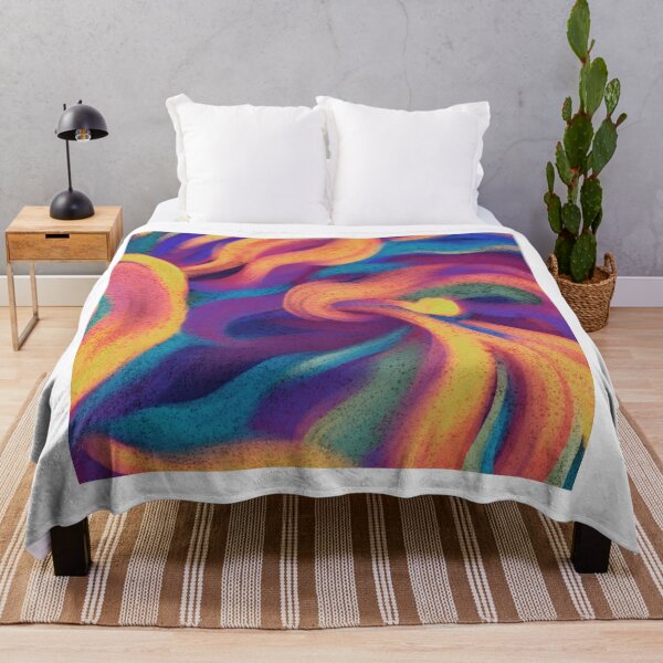 Item preview, Electric Colorful Swirl Paint Texture Design designed and sold by Divichan.