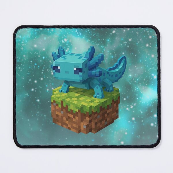Item preview, Blue Minecraft Axolotl Blue Galaxy Buddy designed and sold by LyssasMindArt.