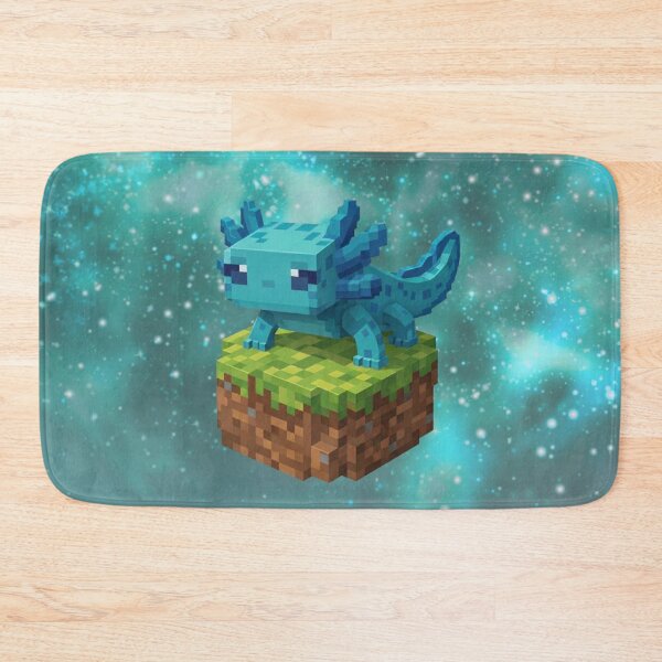 Item preview, Blue Minecraft Axolotl Blue Galaxy Buddy designed and sold by LyssasMindArt.