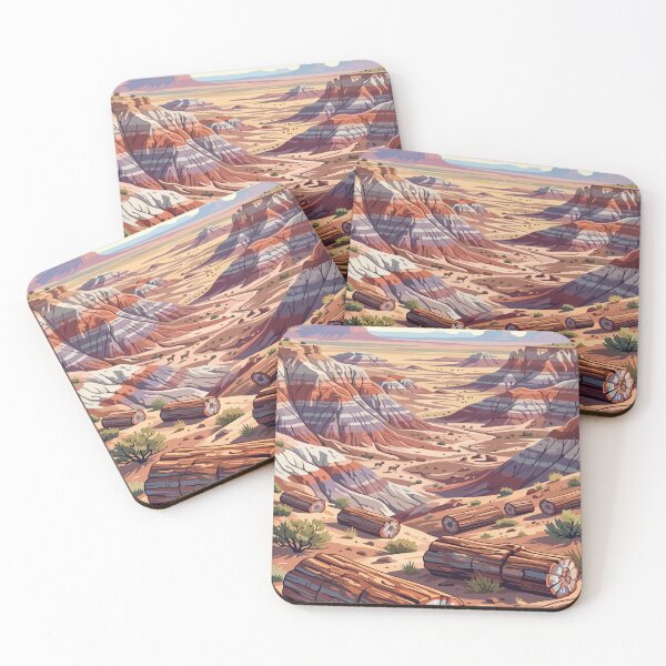 Item preview, Petrified Forest National Park USA Travel Vintage designed and sold by RareDeerArt.