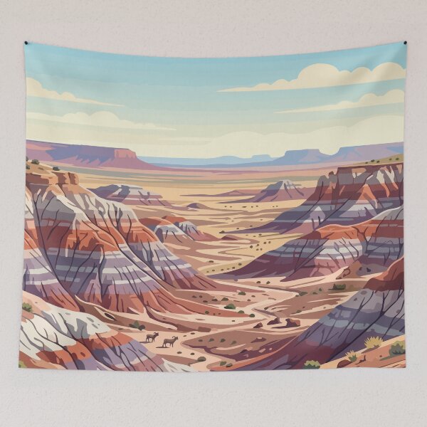 Item preview, Petrified Forest National Park USA Travel Vintage designed and sold by RareDeerArt.
