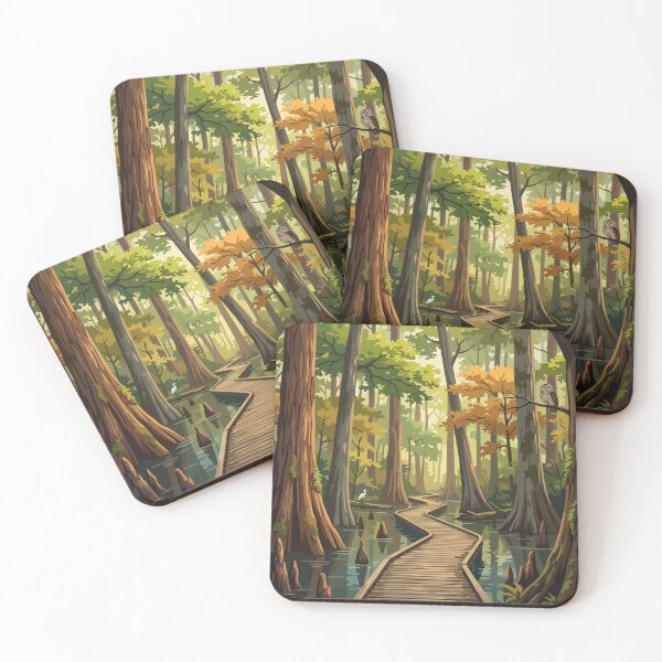 Item preview, Congaree National Park USA Travel Vintage designed and sold by RareDeerArt.