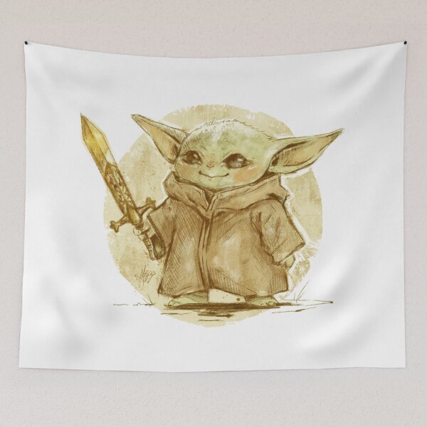 Item preview, BABY YODA WARRIOR GOLDEN YELLOW designed and sold by melyverso.