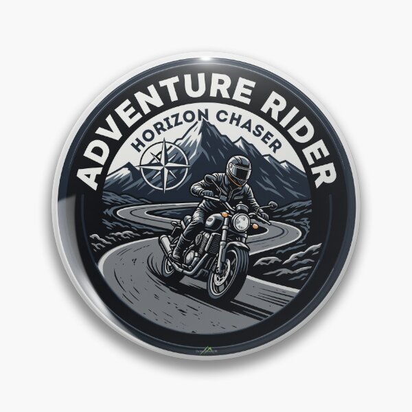 Item preview, Adventure Bike Rider ADV Horizon Chaser Sticker TShirt 01 designed and sold by OuterShellUK.