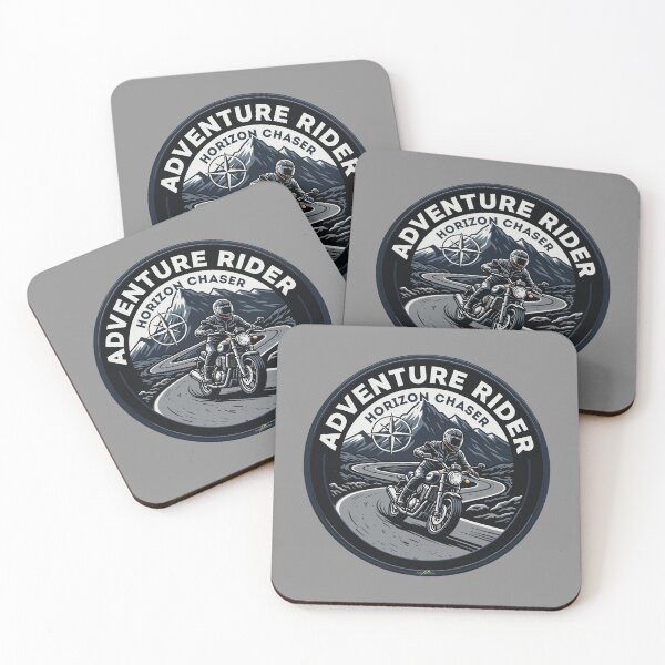 Item preview, Adventure Bike Rider ADV Horizon Chaser Sticker TShirt 01 designed and sold by OuterShellUK.