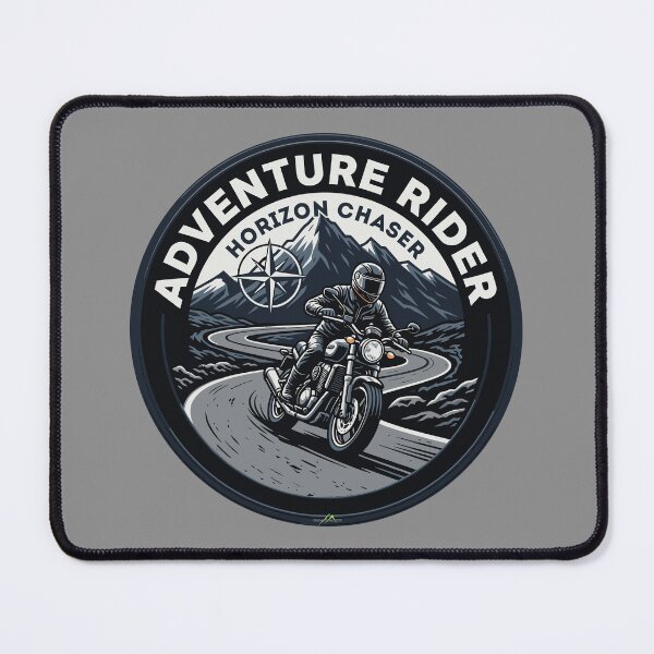 Item preview, Adventure Bike Rider ADV Horizon Chaser Sticker TShirt 01 designed and sold by OuterShellUK.