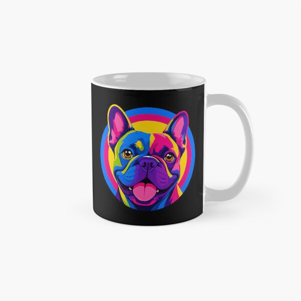 Item preview, Colorful French Bulldog Pop Art Emblem Illustration designed and sold by LuisWorks.