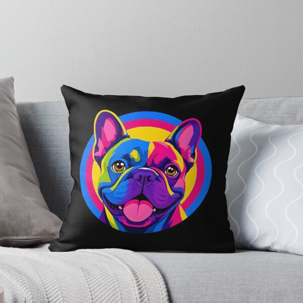 Item preview, Colorful French Bulldog Pop Art Emblem Illustration designed and sold by LuisWorks.