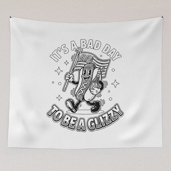Item preview,  Its A Bad Day To Be A Glizzy Funny Hot Dog American Flag Patriot designed and sold by graphixpolash.
