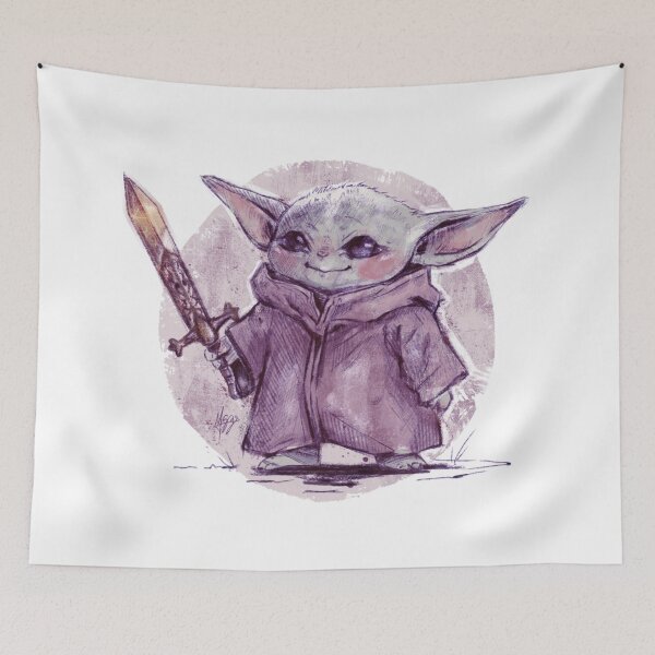 Item preview, BABY YODA WARRIOR VIOLET PURPLE designed and sold by melyverso.