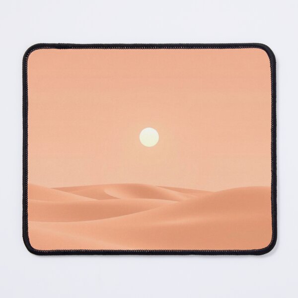 Item preview, Minimalist Peach Desert Dunes at Sunset | Serene Sand Landscape Art designed and sold by EllDAV777.