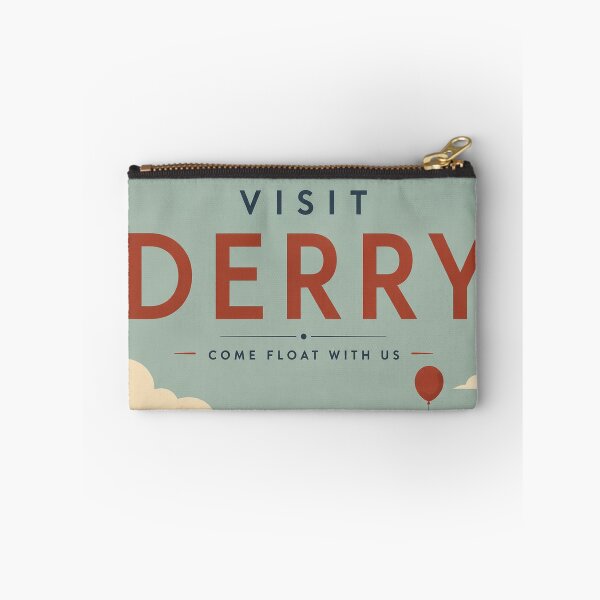 Item preview, Visit Derry Vintage Travel Poster – Minimalist Mid Century Horror Tourism Design designed and sold by Extravanganzza.