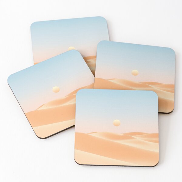 Item preview, Serene Golden Desert Dunes at Sunset - Minimalist Landscape designed and sold by EllDAV777.