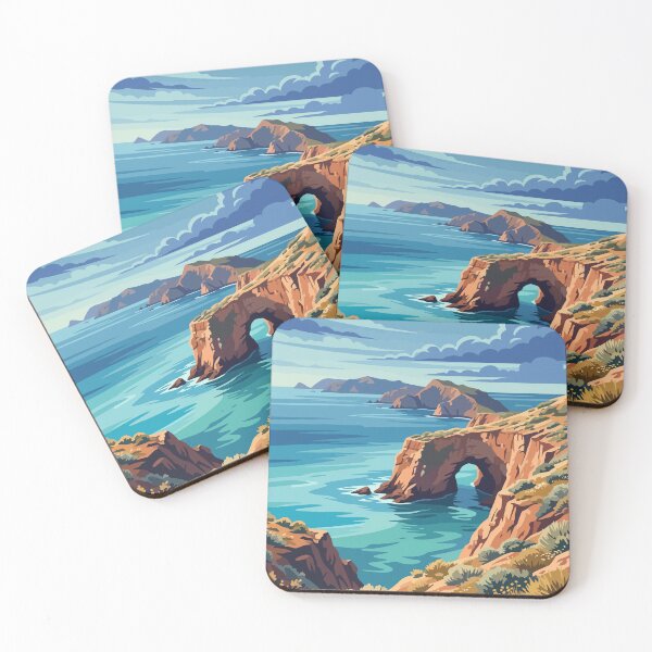 Item preview, Channel Islands National Park USA Travel Vintage designed and sold by RareDeerArt.