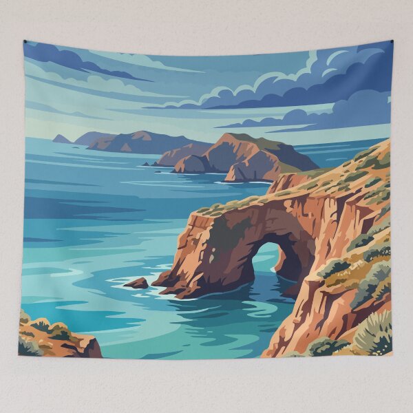 Item preview, Channel Islands National Park USA Travel Vintage designed and sold by RareDeerArt.