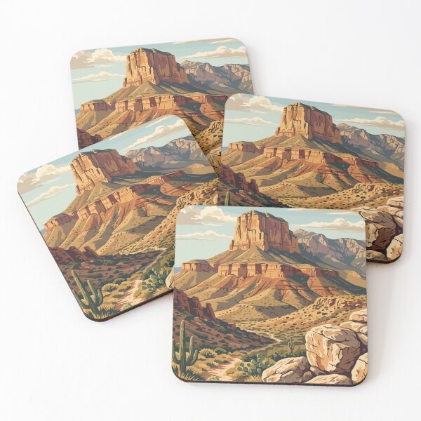 Item preview, Guadalupe Mountains National Park USA Travel Vintage designed and sold by RareDeerArt.